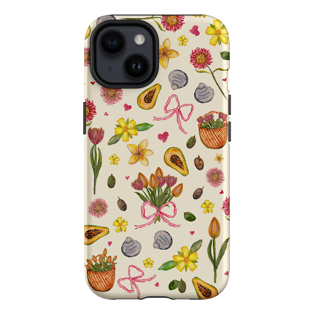 Elegant Bouquet & Bow Design Phone Case - Trendy Floral Pattern Protective Cover for iPhone & Samsung - Perfect for Weddings, Parties & Everyday Use