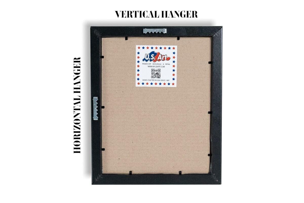 13x19 Inch Black Solid Poplar Wood Picture Frame - Thin .84 Inch Profile for Wall Decor, Posters & Artwork - Perfect for Home, Office & Gallery Displays