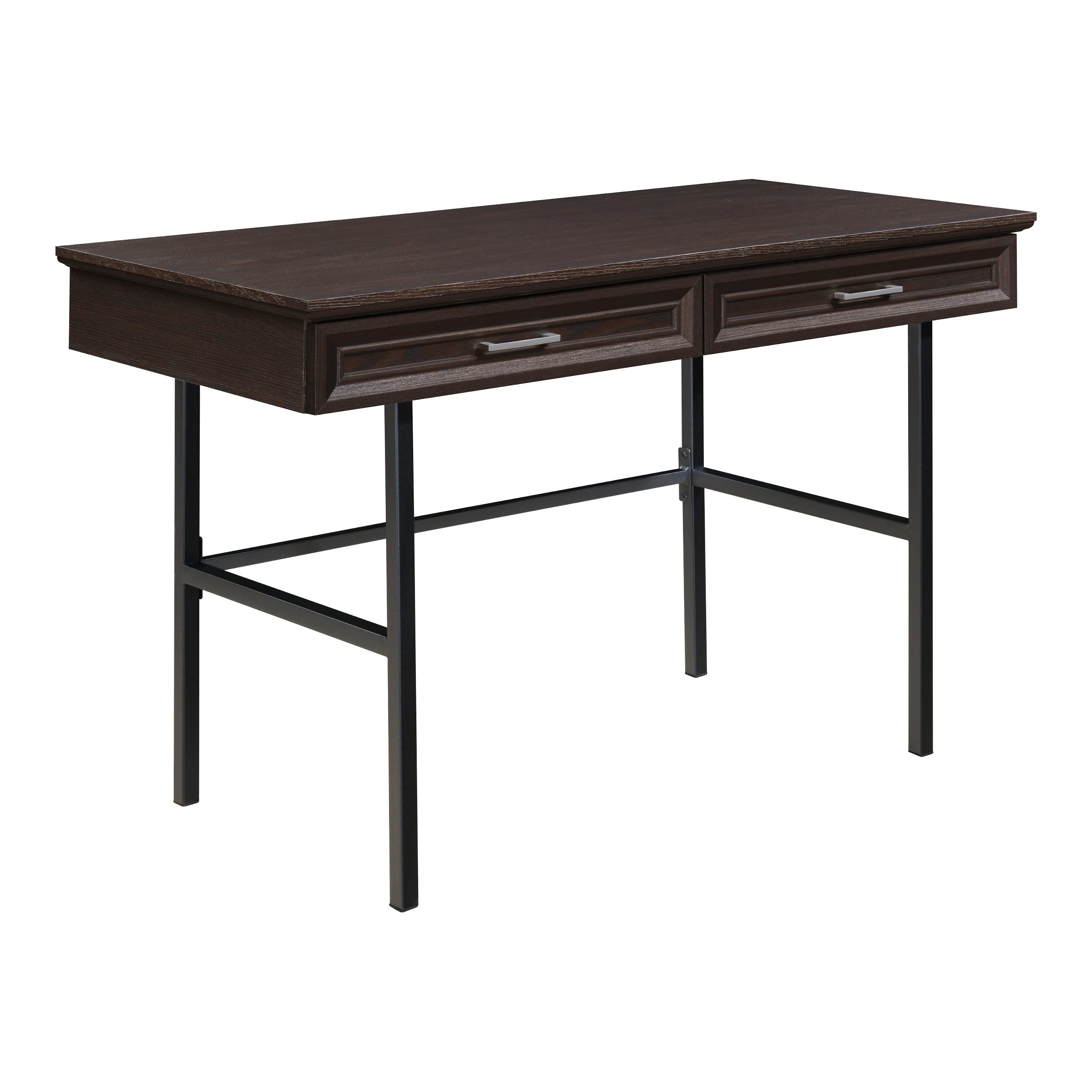 OSP Jefferson Writing Desk with Lockdowel Fastening System - Espresso Finish Home Office Desk for Study, Work & Remote Learning