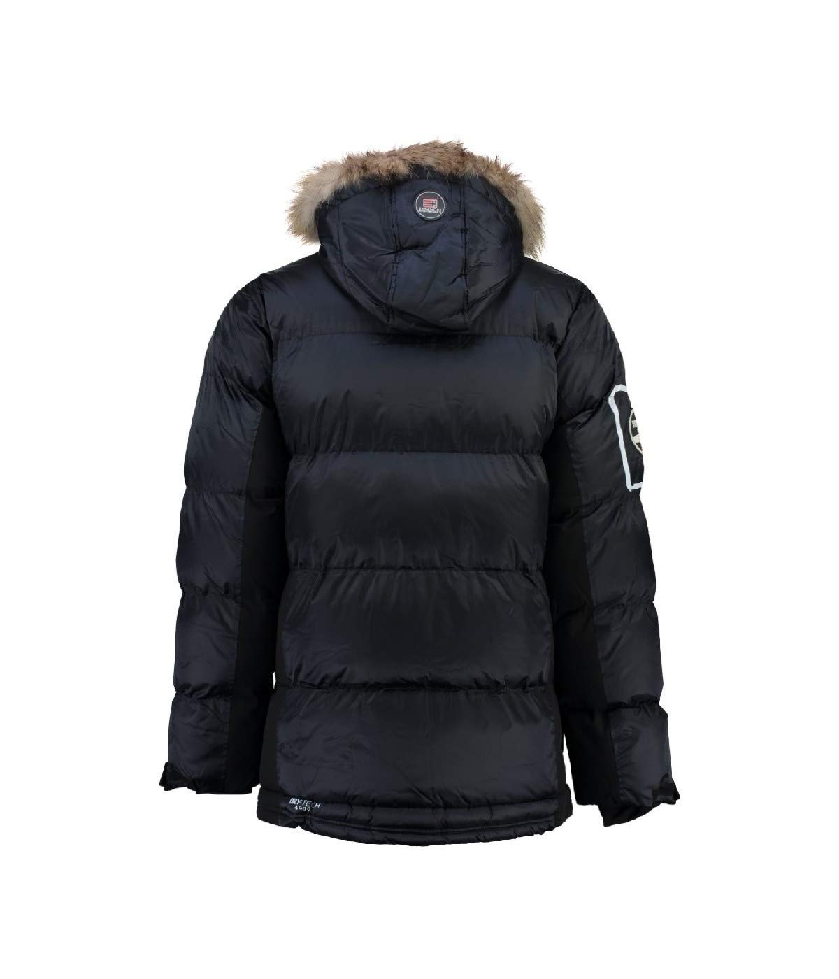 Geographical Norway Danone Men's Winter Warm Parka Coat - Windproof Long Sleeve Jacket for Cold Weather - Comfortable Outdoor Winter Coat for Hiking & Daily Use