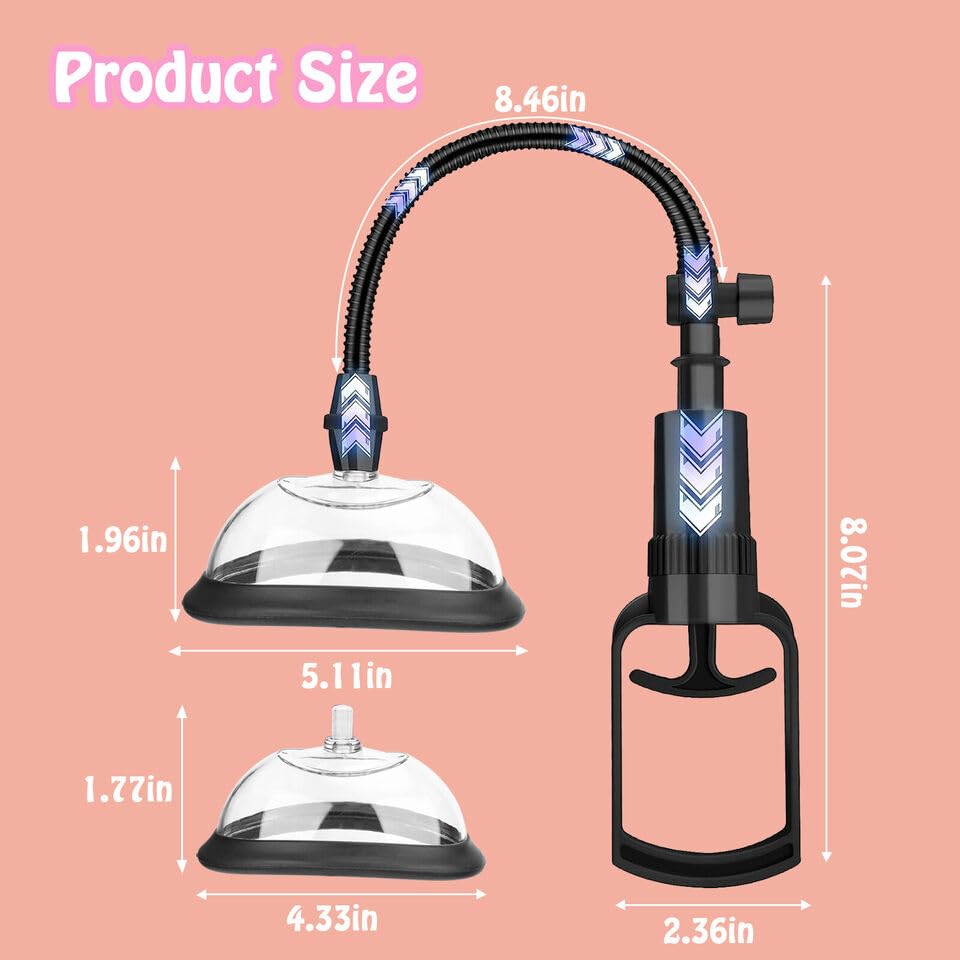 Premium Manual Clitoral Pump for Women - Intense Stimulation & Enhanced Pleasure | Vaginal & Clit Stimulator Sex Toy | Perfect for Solo Play, Couples Intimacy & Sensual Exploration