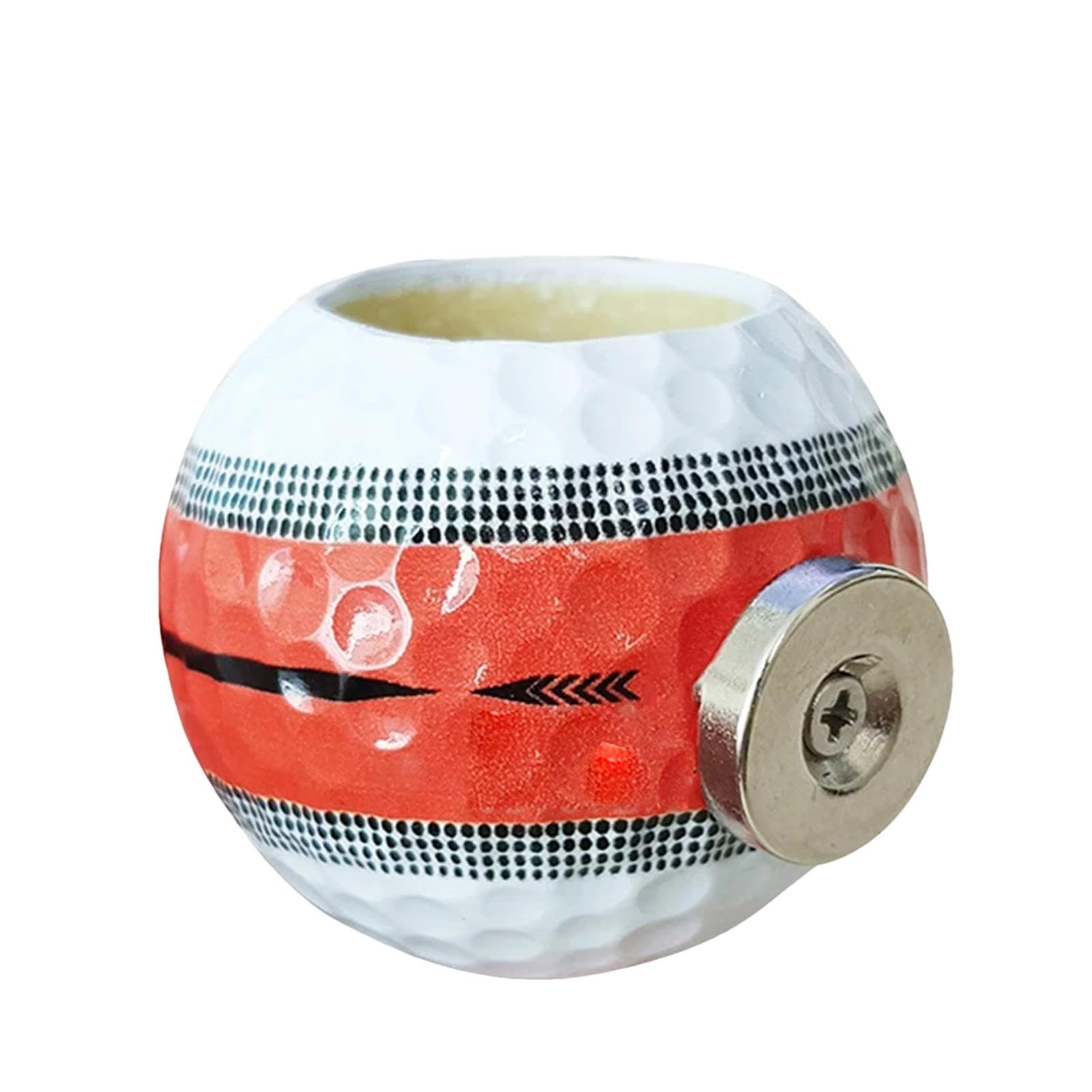 Magnetic Golf Ball Cigarette Holder - Portable Golf Cart Cigarette Case for Men - Perfect for Golfers & Outdoor Enthusiasts - Ideal for Golf Courses, Driving Ranges & Leisure Activities