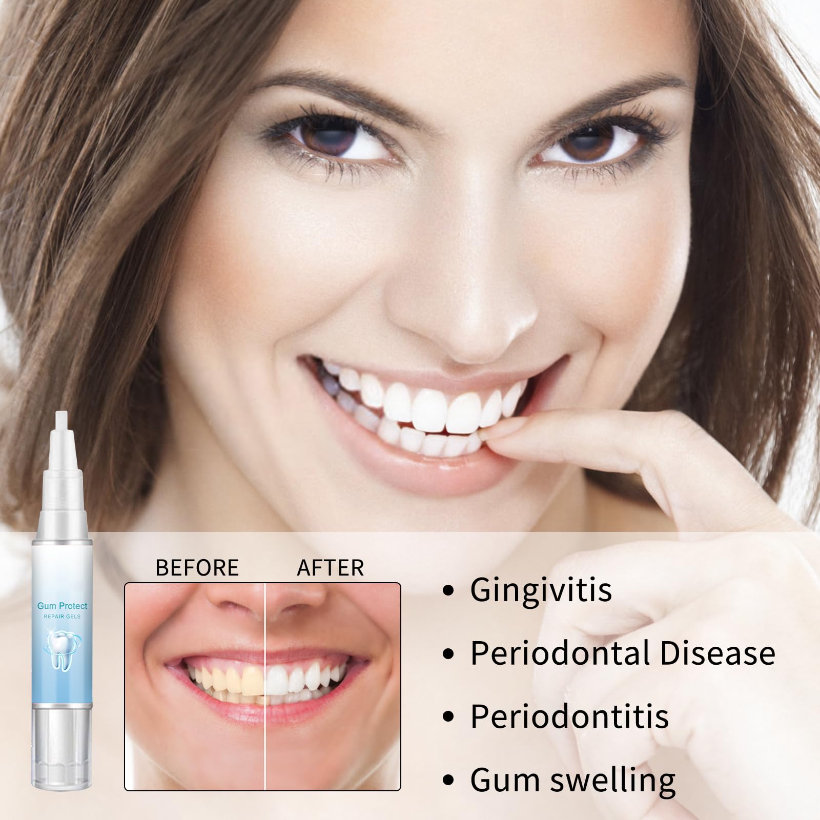 3 Pack Teeth Repair Gel - Whitening Essence & Gum Therapy for Sensitive Teeth | Stain Remover & Gum Shield Treatment for Healthy Gums | Perfect for Daily Oral Care & Teeth Whitening at Home