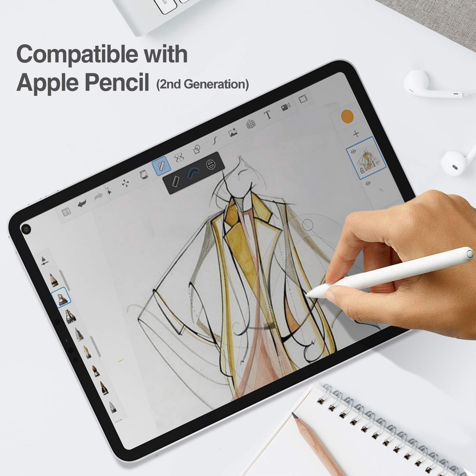 ProCase Privacy Screen Protector for iPad Air 5th/4th & iPad Pro 11
