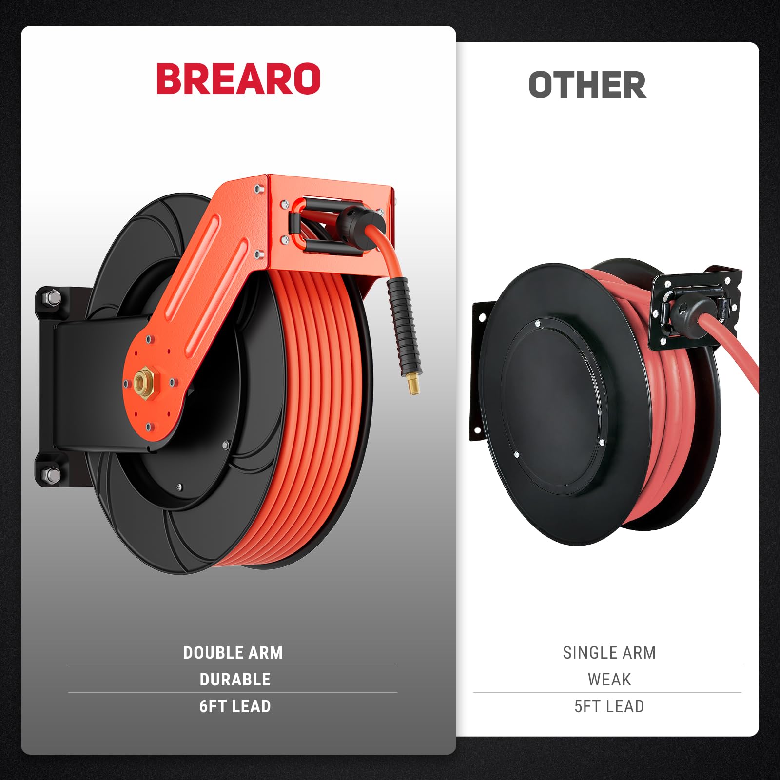 Retractable Air Hose Reel 3/8