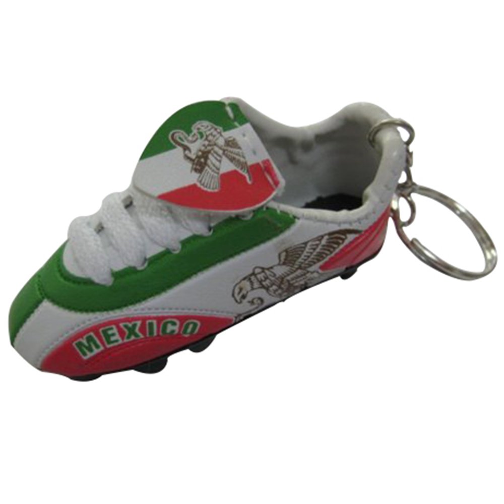 Mexico Soccer Mini Shoe Keychains - Authentic Futbol Keyrings for Fans, Gifts, and Car Keys