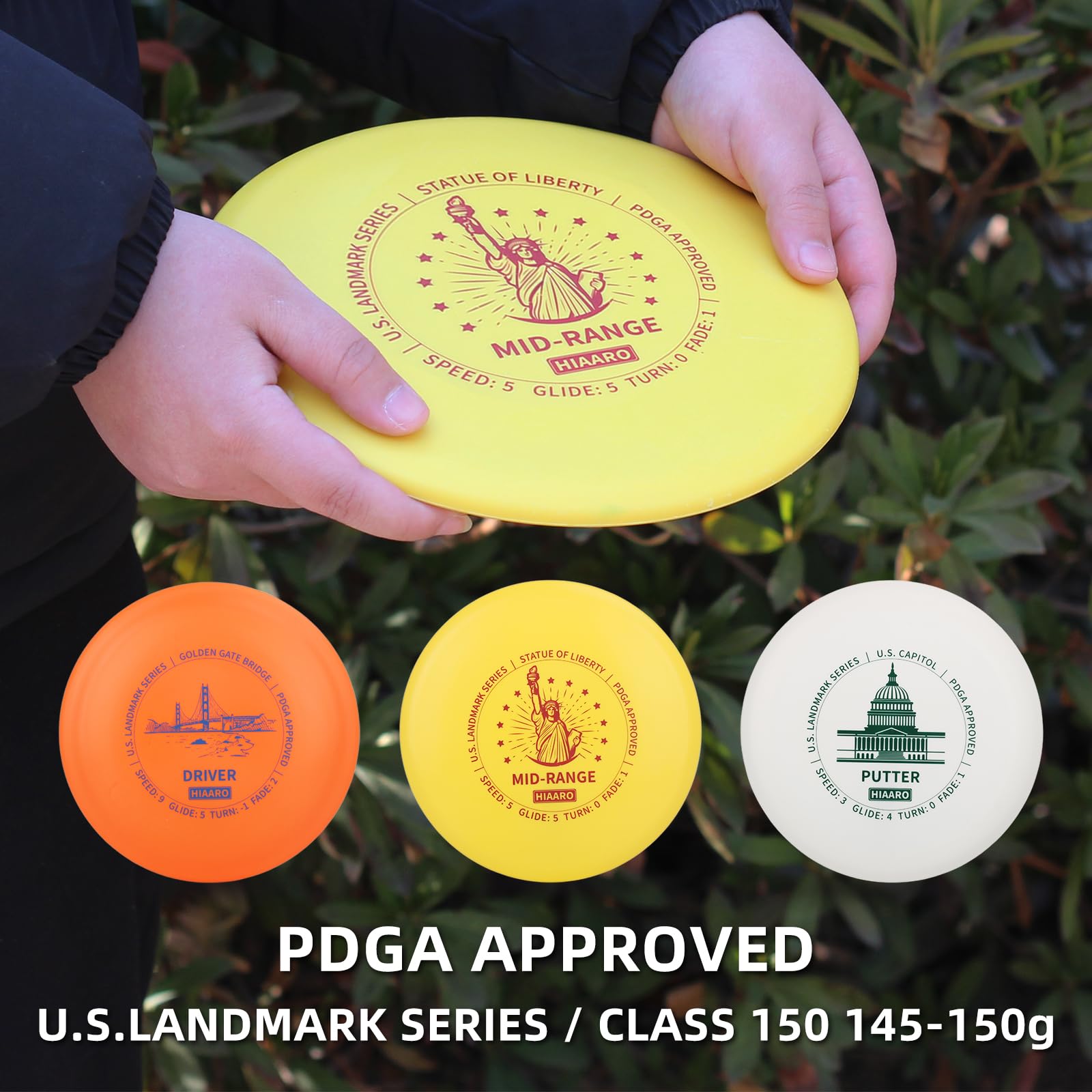 PDGA Approved HIAARO PRO Disc Golf Basket - Portable Heavy Duty 24-Chain Target for Professional Players | Perfect for Backyard Practice, Course Training & Tournament Play