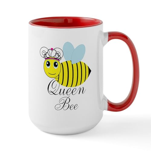 White/Red Inside - Queen Bee Mugs