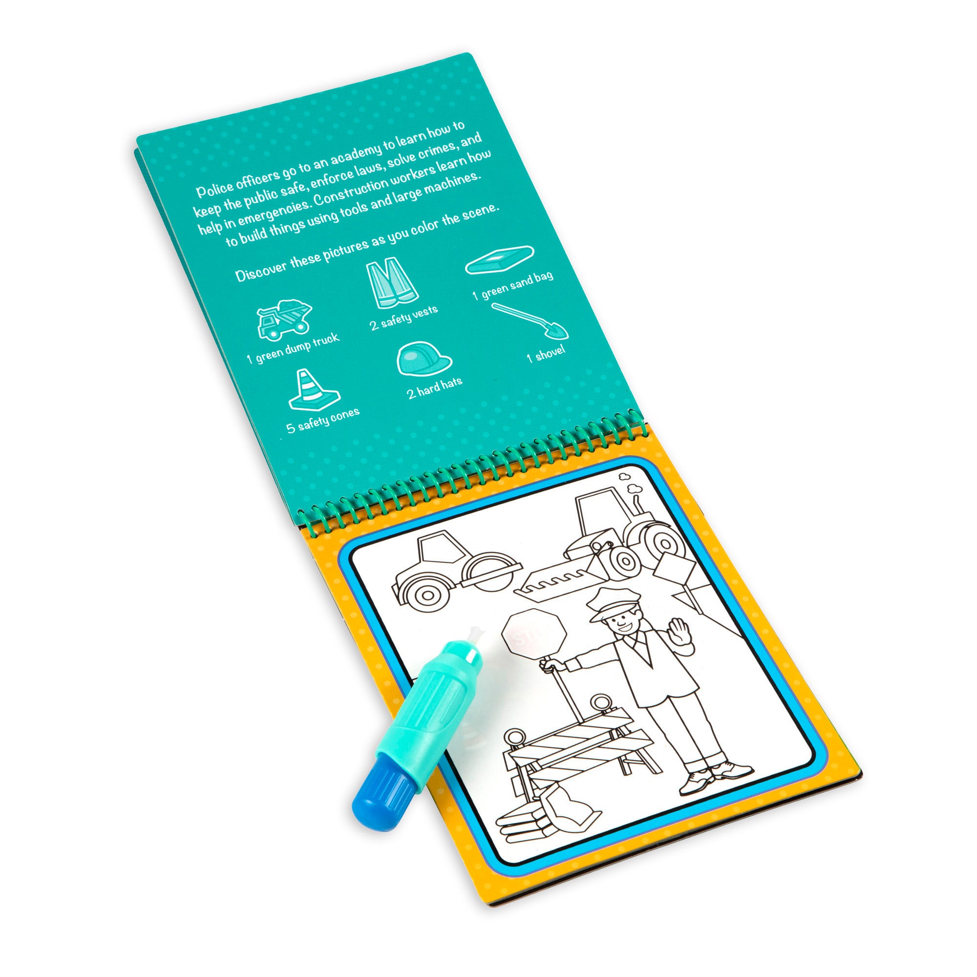 Water Wow! Occupations - Water Reveal Pad Travel Activity for Kids, Mess-Free Coloring & Learning Toy for Airplane, Car Rides & Restaurants