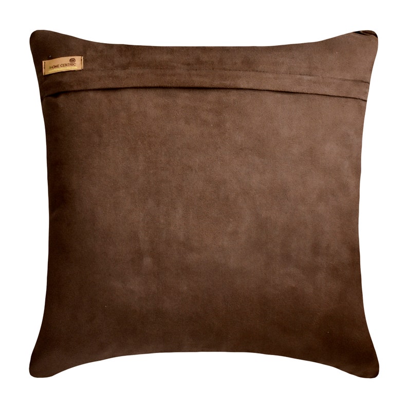 Luxury Aureate Brown Suede Throw Pillow Cover - Soft & Elegant Home Decor for Living Room, Bedroom, Sofa & Couch - 18x18 Inches