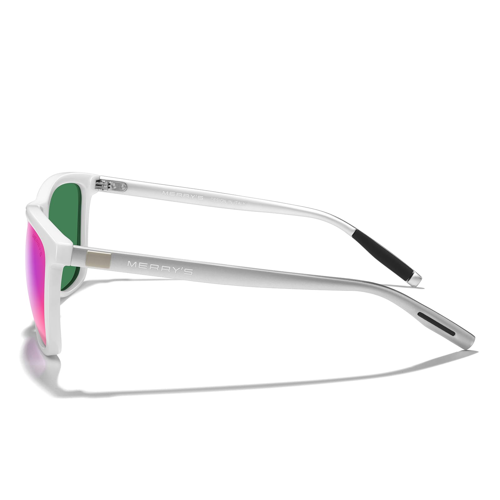 MERRY'S Unisex Polarized Sunglasses for Women & Men - Classic Retro Designer Style with Aluminum Arms - UV Protection for Driving, Fishing & Outdoor Activities