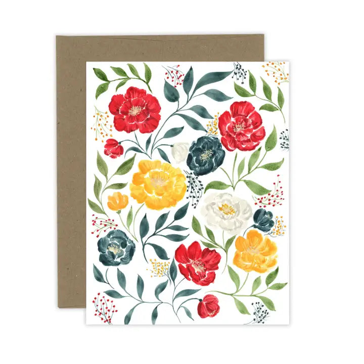 ALMEIDA ILLUSTRATIONS Color Pop Floral Art Prints - Vibrant Wall Decor for Living Room, Bedroom & Office