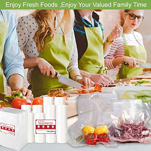 6 Pack Commercial Grade Vacuum Sealer Bags - 8