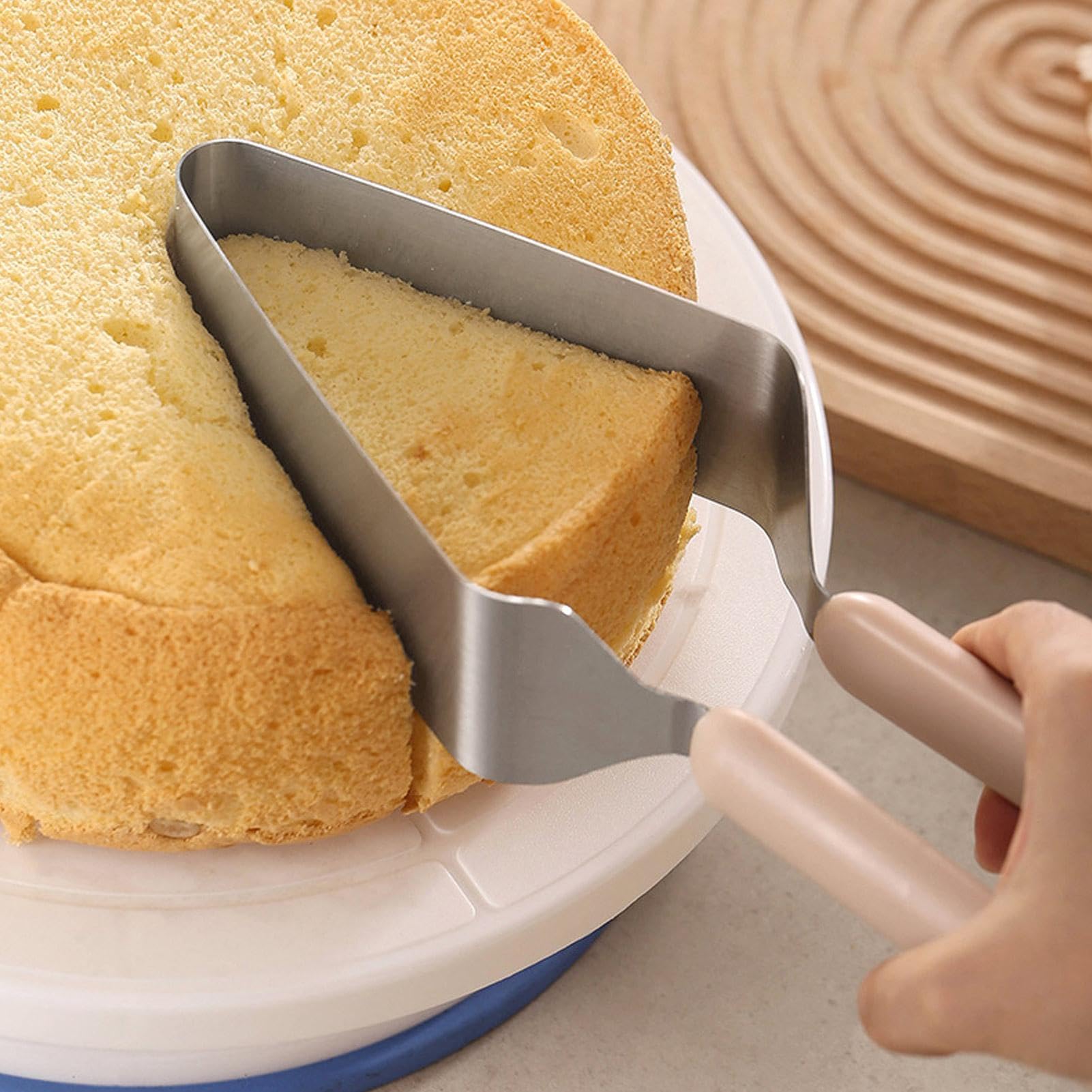 DUDOK 1/2 Pcs Stainless Steel Cake Slicer - 27x5cm Adjustable Pie Cutter & Cake Spatula with Double Ergonomic Handle | Durable Cake Knife for Birthday Parties, Wedding Cakes, Pastries & Desserts | Perfect for Professional Bakers & Home Baking Enthusiasts