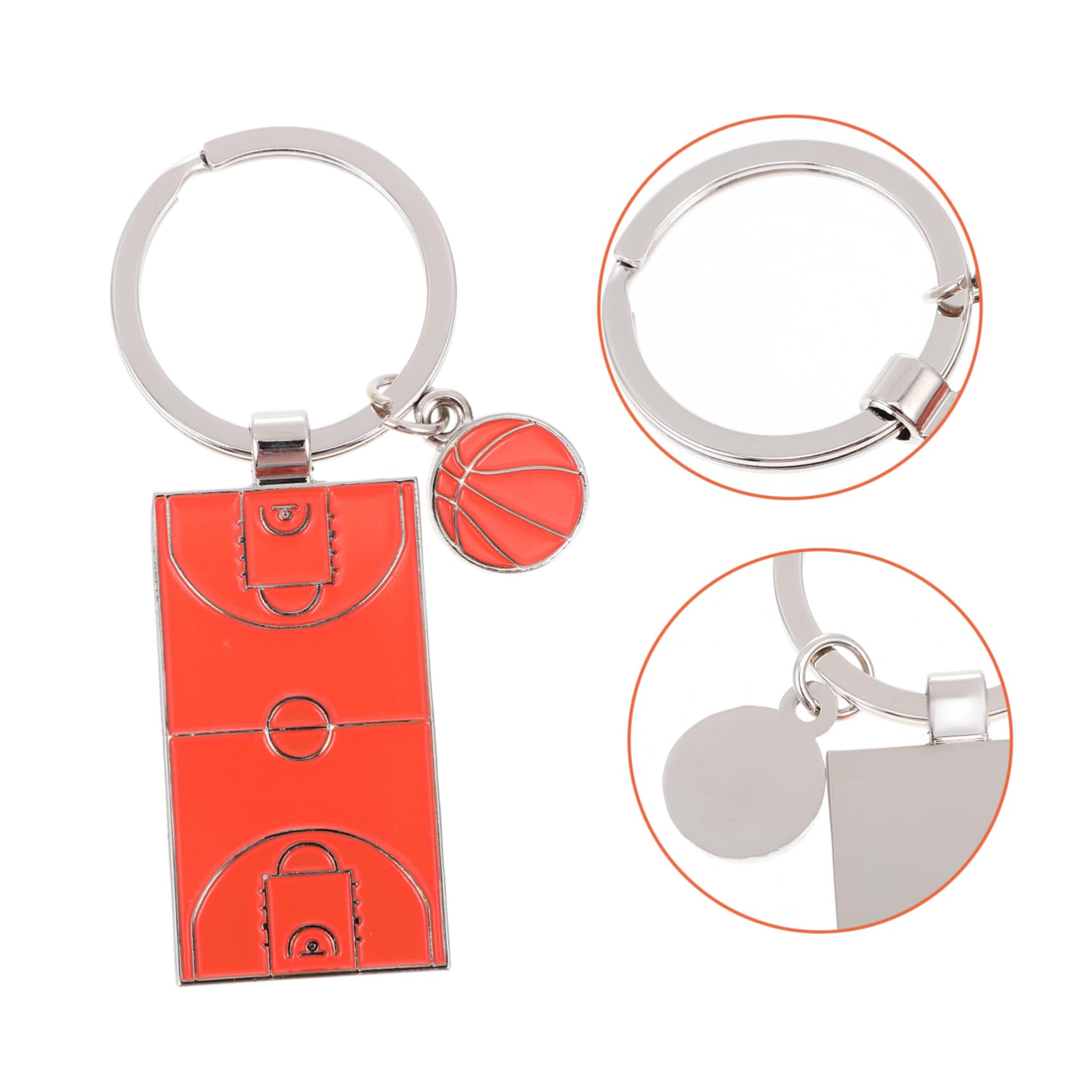 Balacoo 3-Piece Basketball Keychain Set - Sports Key Pendants for Men & Women - Perfect for Basketball Fans, Gifts, and Gym Bag Accessories