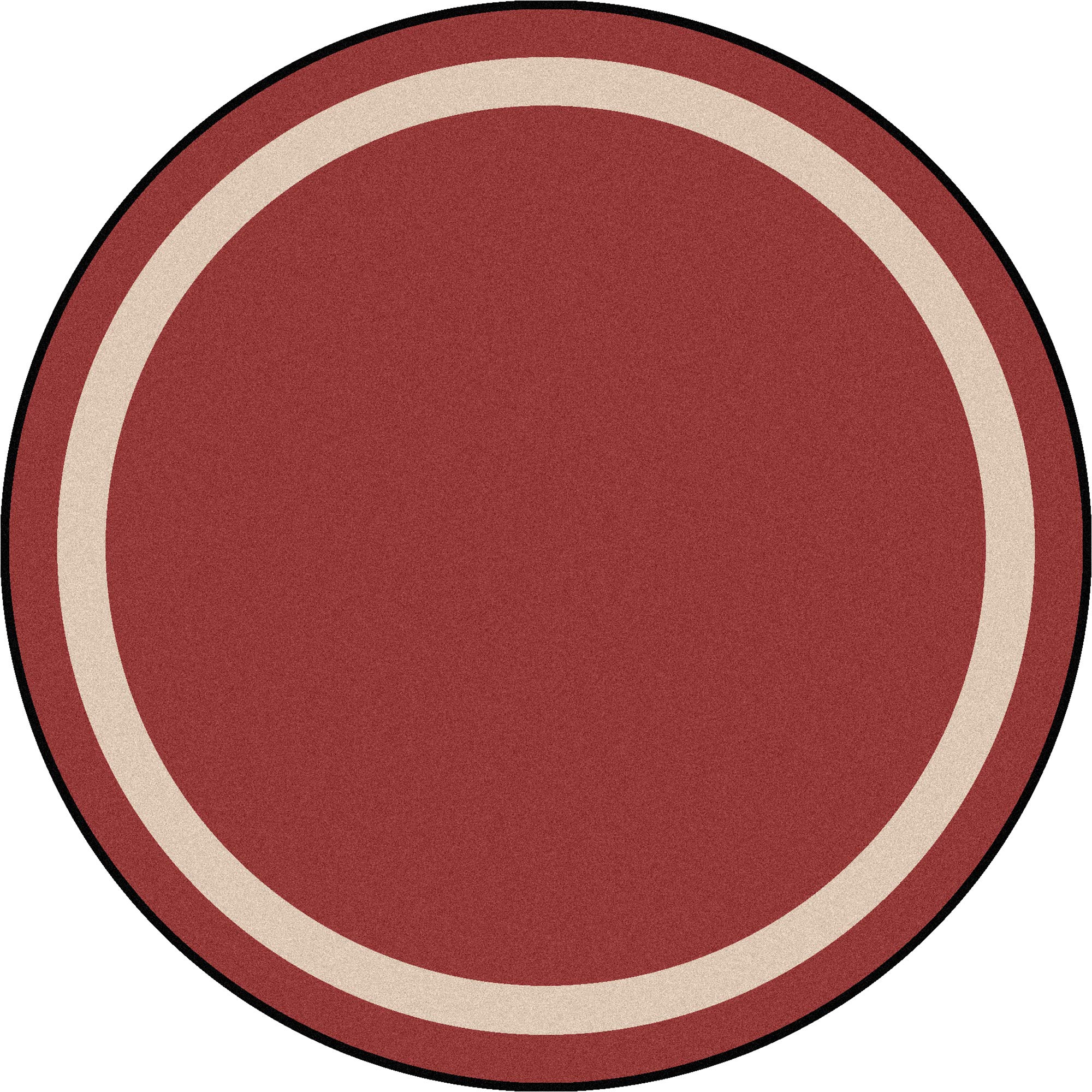 Joy Carpets Portrait Solid Colored Round Area Rug 5'4