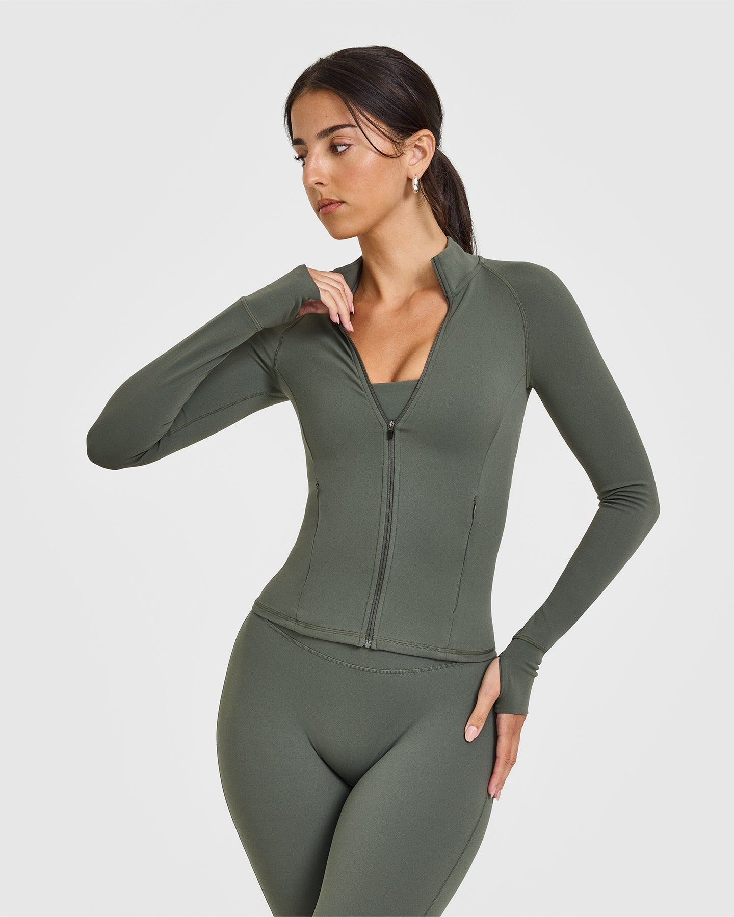 SoftMotion™ Lightweight Water-Resistant Jacket for Men & Women | Dark Khaki | Outdoor Hiking, Travel & Everyday Wear
