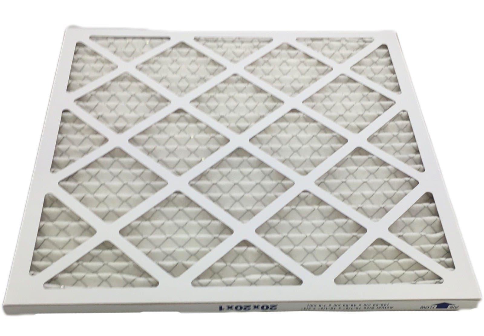 20x20x1 MERV 11 Pleated Air Filter for Allergies - Case of 6 | HVAC Furnace AC Replacement Filters for Home & Office Use