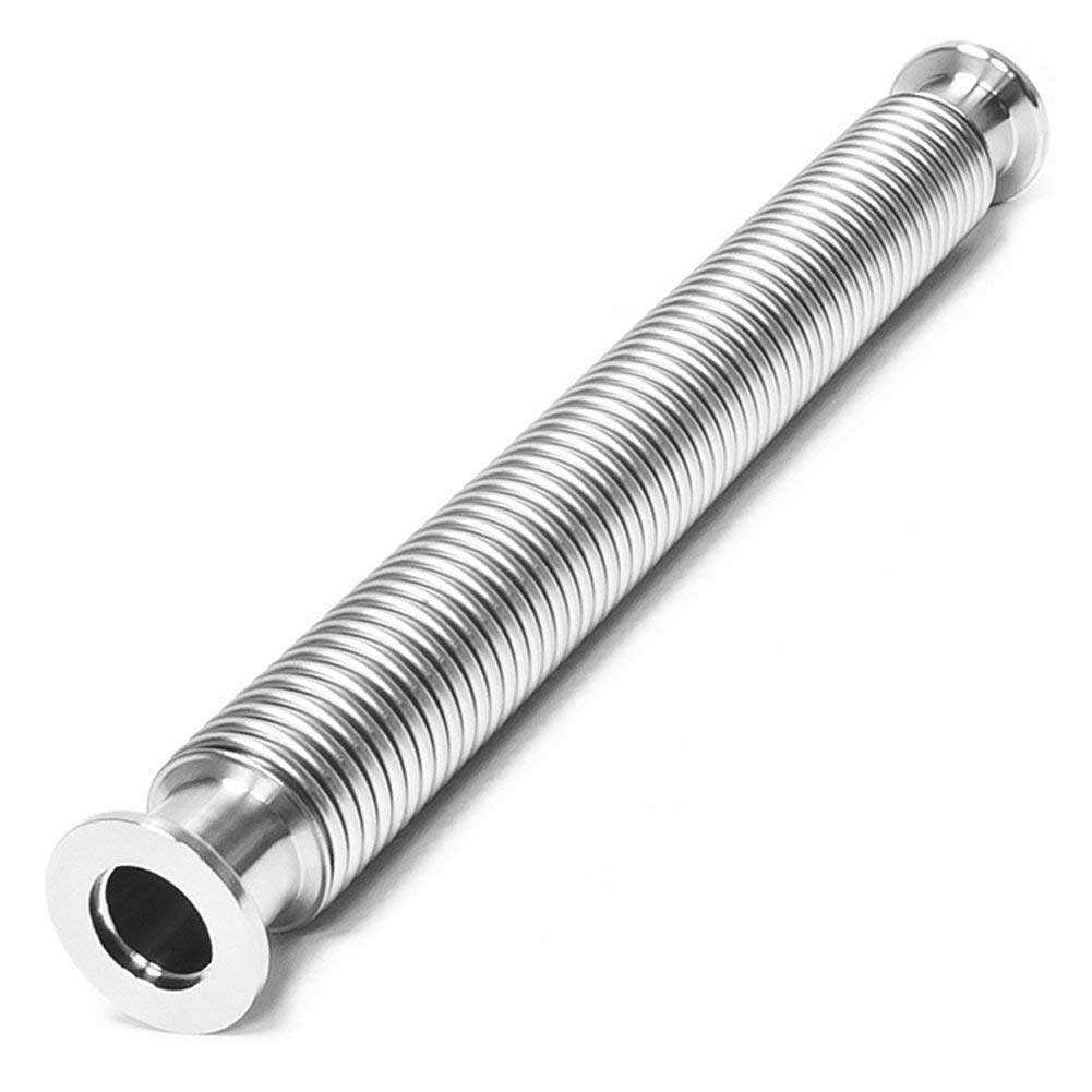 KF25 Vacuum Corrugated Bellows Pipe Tube - ISO-KF Flange Compatible Metal Hose (3000mm/118.11