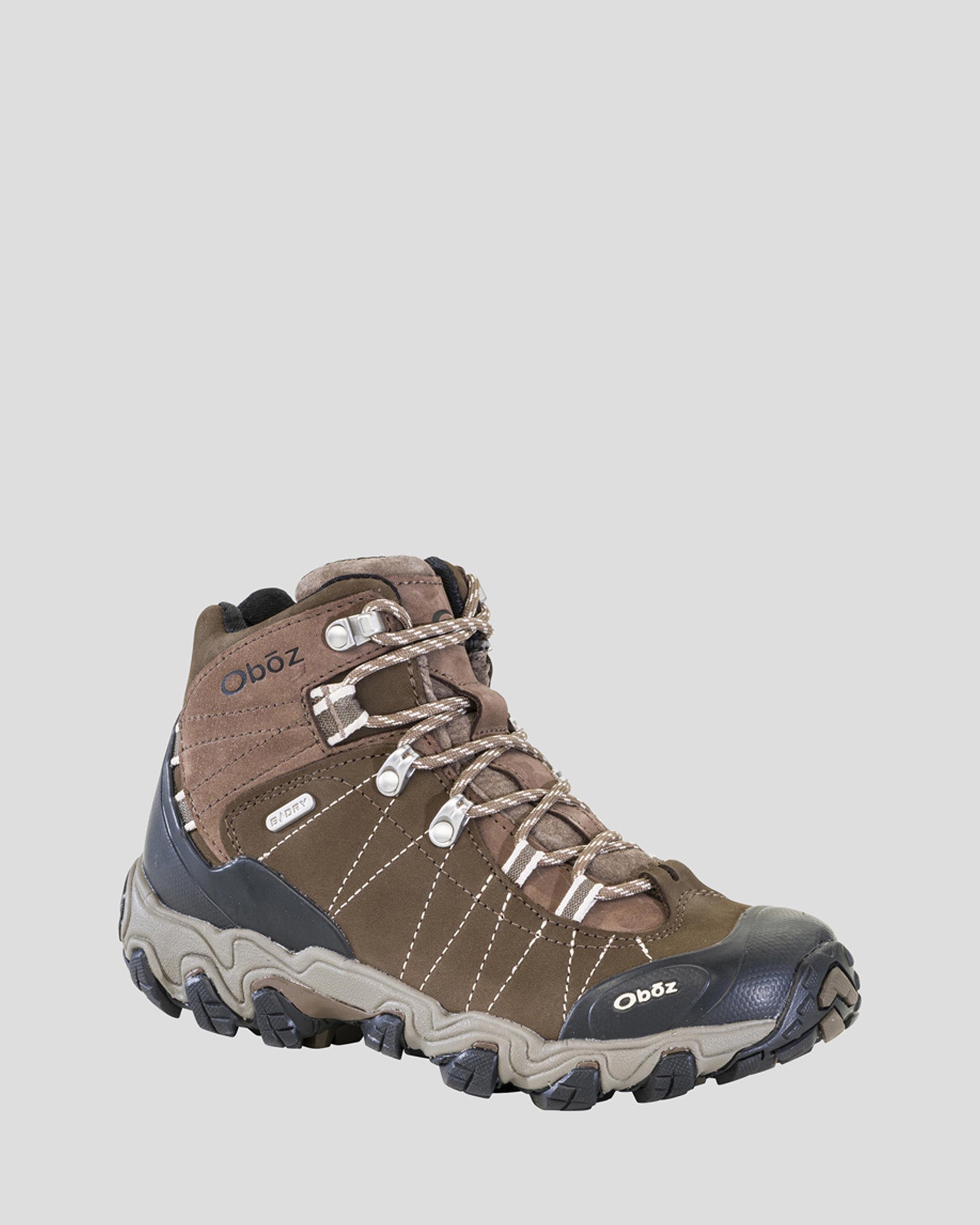 Oboz Women's Bridger Waterproof Mid Hiking Boots Wide Width - Walnut Brown for Outdoor Adventures & Trail Hiking