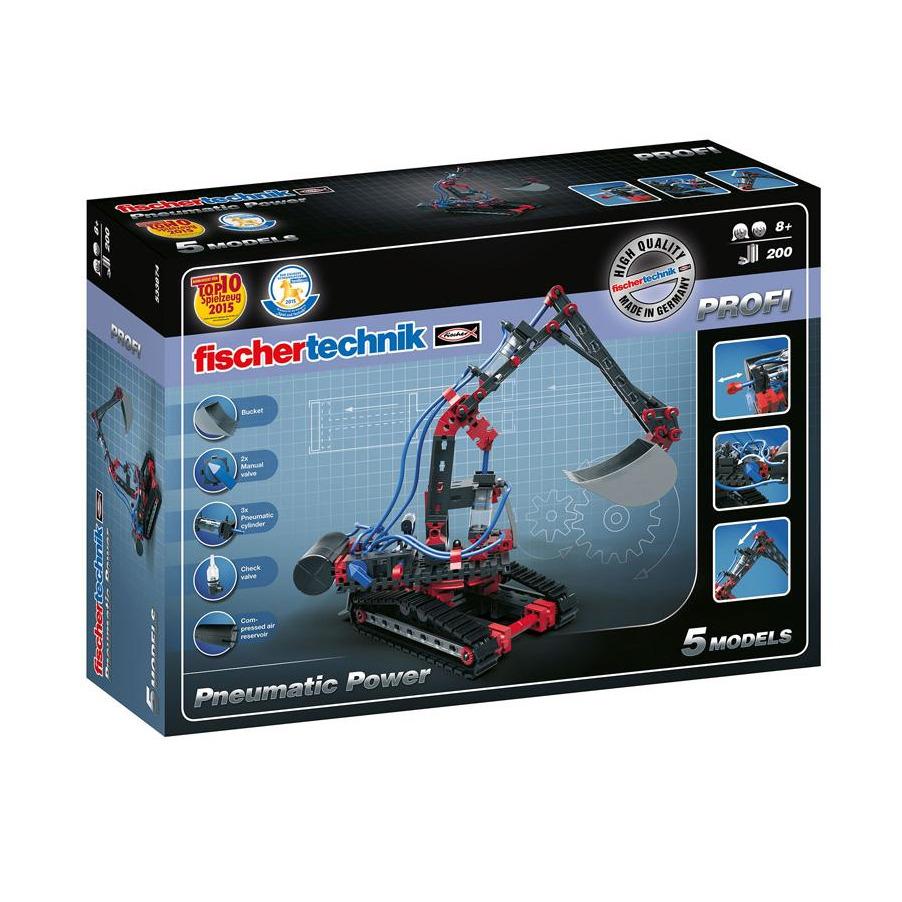 Fischertechnik Pneumatic Power Kit - STEM Educational Building Set for Kids & Adults - Learn Hydraulic & Pneumatic Engineering - Perfect for School Projects, Science Fairs & Home Learning