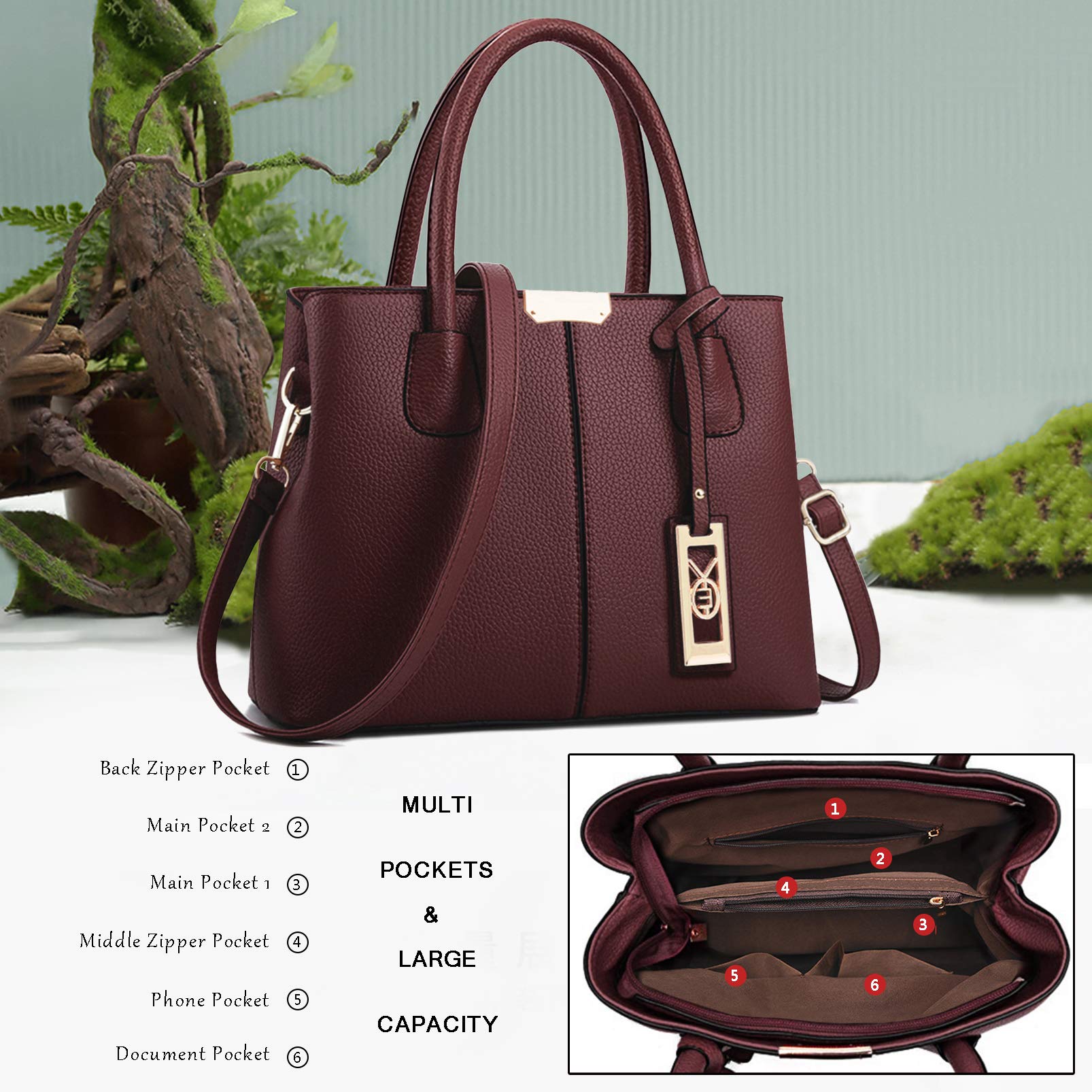 Stylish Women's Purses & Handbags - Fashion Shoulder Tote Bags & Top Handle Satchel for Work, Travel & Everyday Use