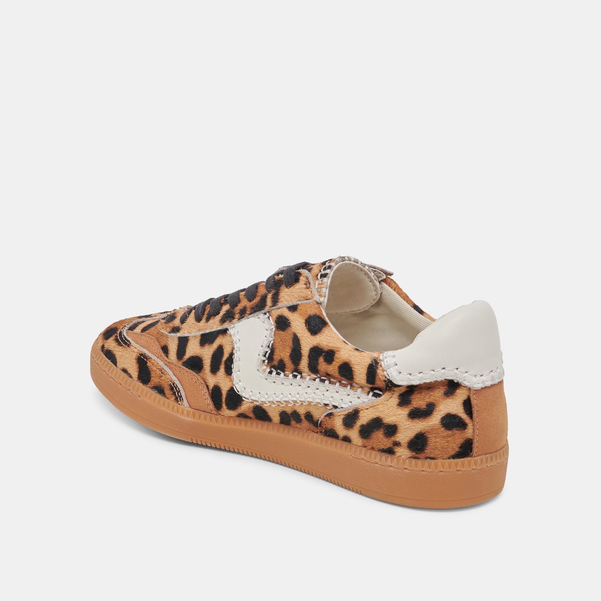 Notice Stitch Sneakers - DK Leopard Calf Hair Women's Fashion Shoes for Casual Wear & Street Style