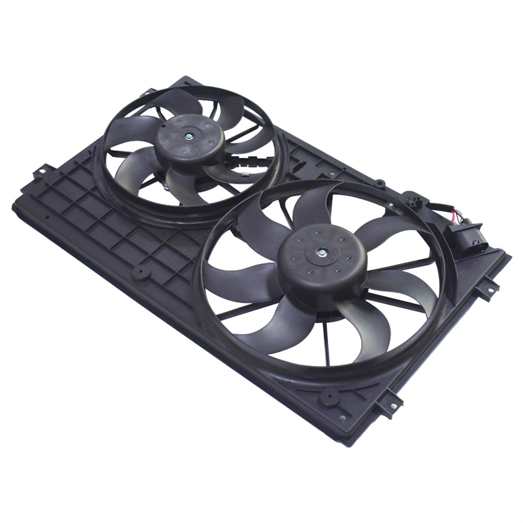 Engine Cooling Fan & Radiator Condenser Replacement for VW Beetle 2012-2013, Golf 2010-2013, Passat 2012-2013, Rabbit 2006-2009 - Compatible with 2.0L & 2.5L Engines - OEM Part Numbers VW3120100 & 1K0959455ET - Perfect for Overheating Prevention & AC System Repair