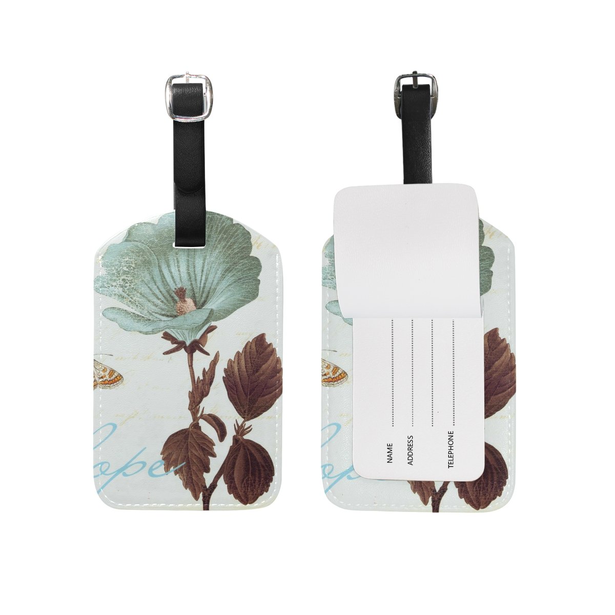 JSTEL Durable Luggage Tags for Suitcases - Waterproof Travel ID Tags with Privacy Cover - Perfect for Airports, Cruises & Business Trips