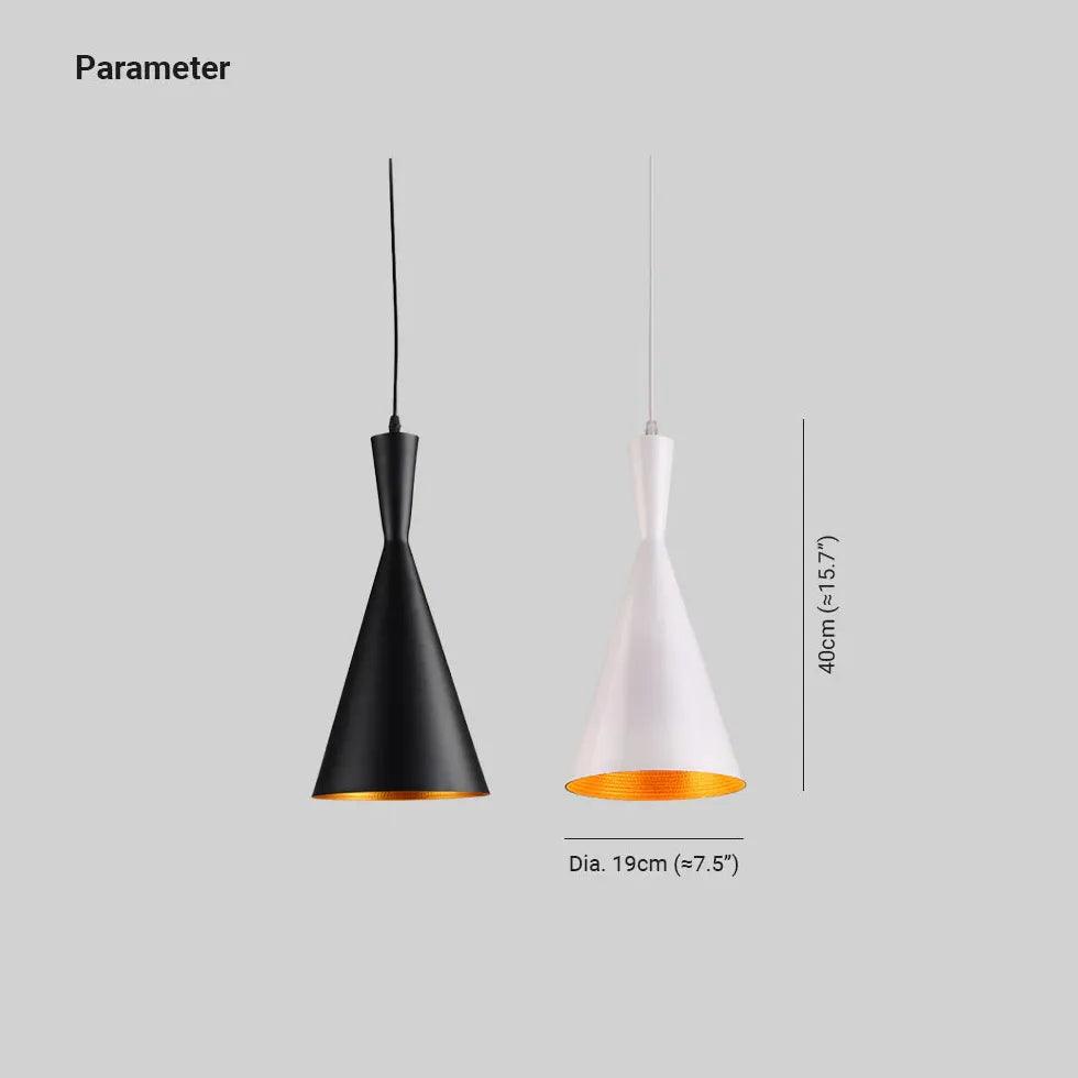 Modern Cone Matte Pendant Light for Kitchen - Sleek Dining Room & Island Lighting Fixture