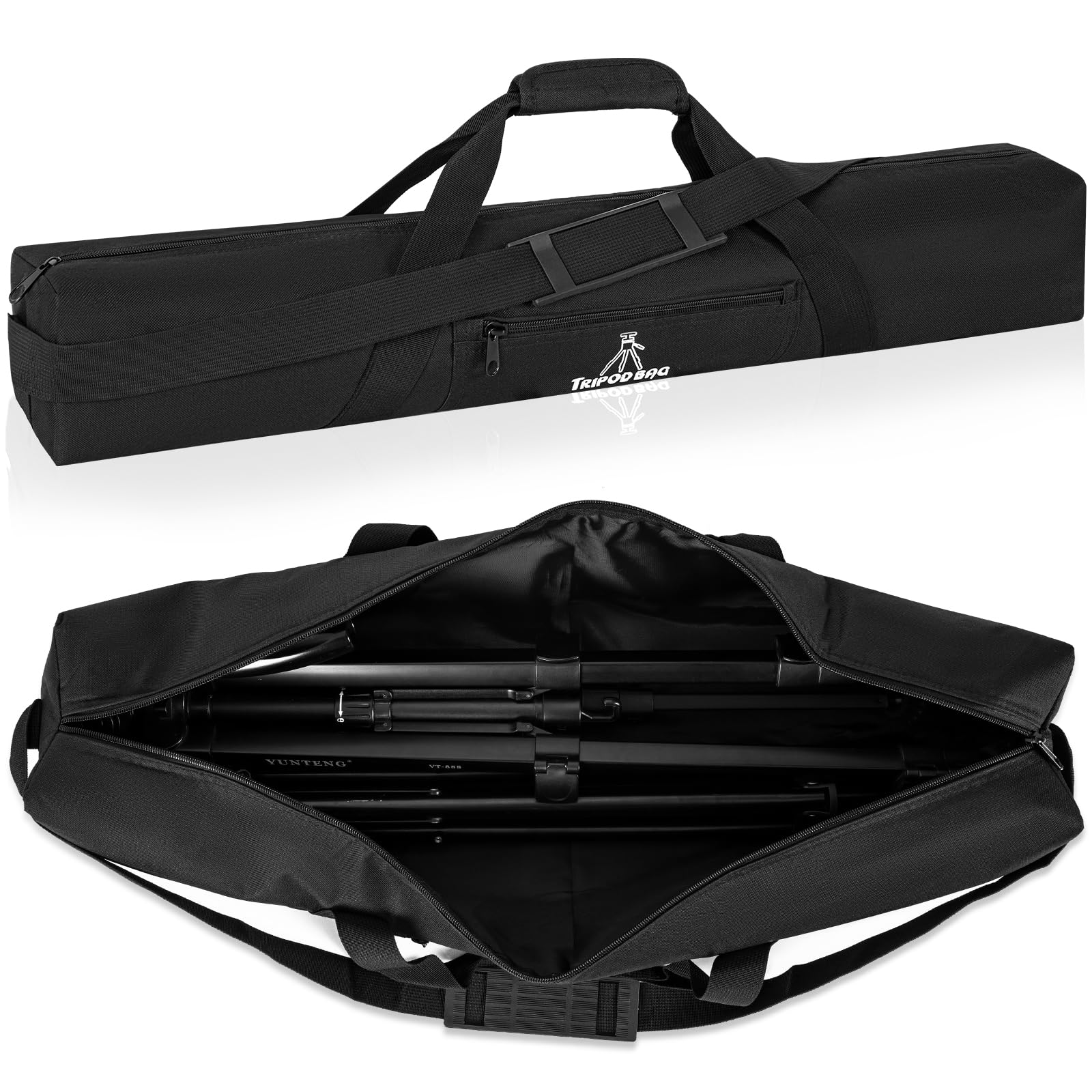 Heavy Duty Tripod Carrying Case 30x4.5x4.5in - Professional Monopod Bag with Adjustable Shoulder Strap & Handles for Camera, Microphone Stand, Music Stand, Lighting Equipment - Perfect for Photography, Videography & Live Events