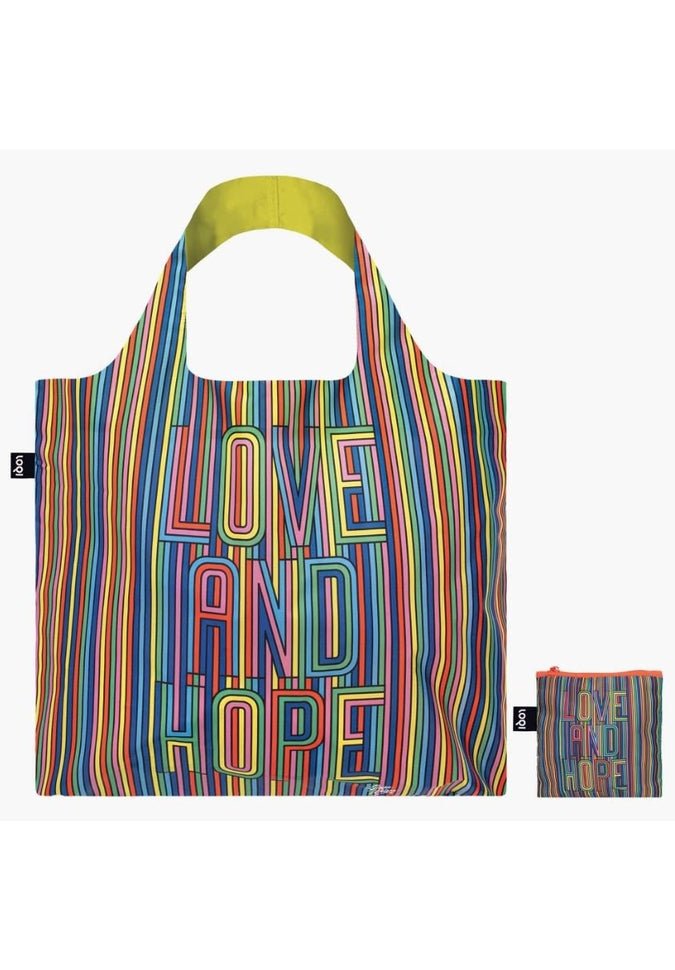 LOQI Eco-Friendly Reusable Shopping Tote Bag - Lightweight & Foldable Grocery Bag for Women & Men - Perfect for Groceries, Beach, Travel & Daily Use