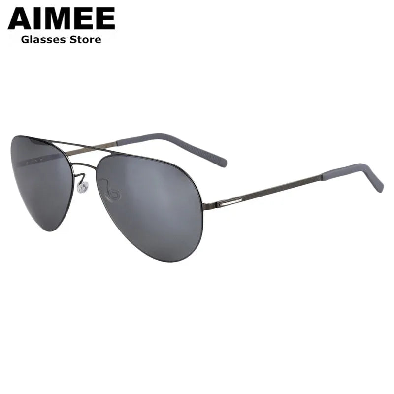 Aimee Women's Full Rim Oval Double Bridge Titanium Sunglasses 198001 - Stylish UV Protection Shades for Driving, Beach & Outdoor Activities