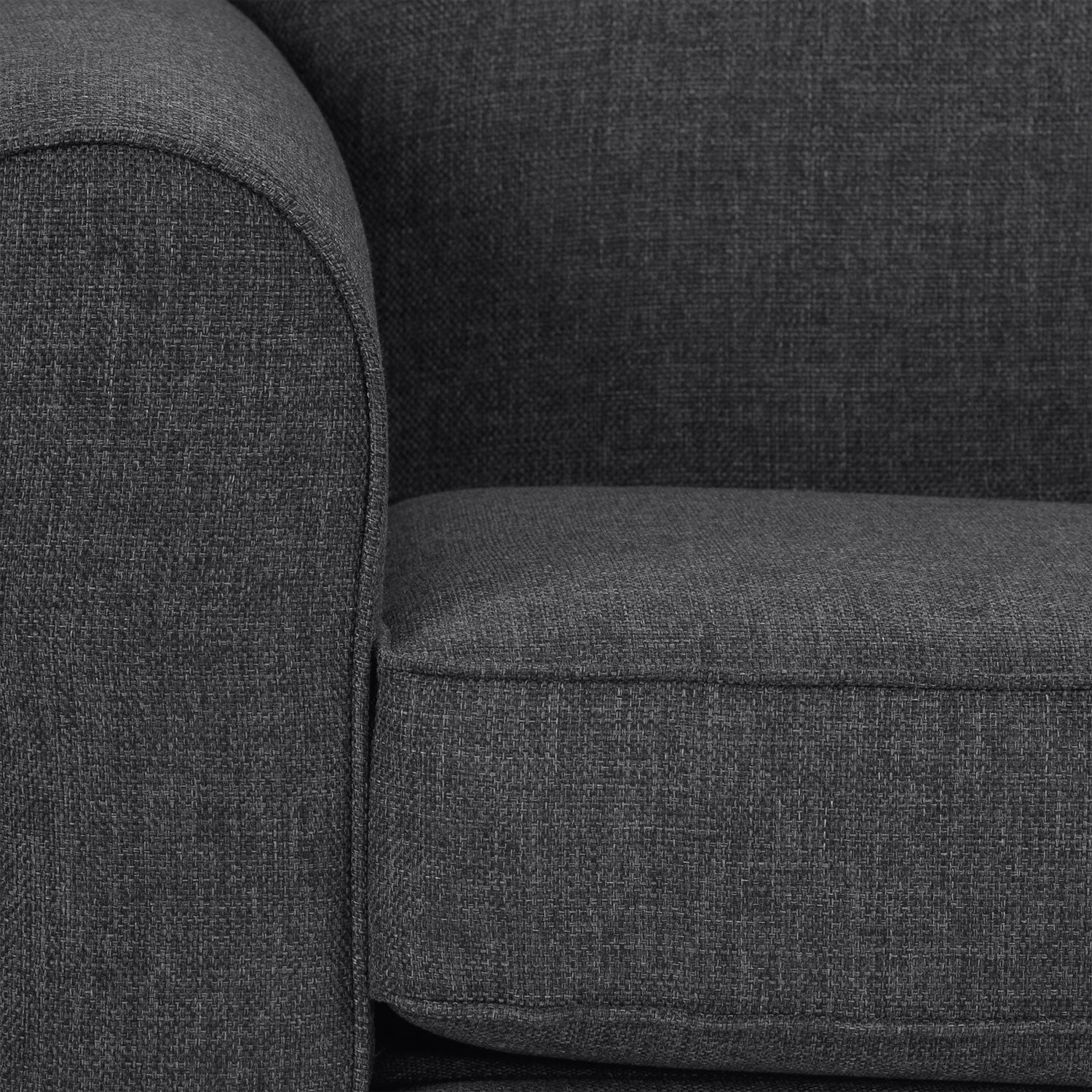 Aristotle Chair - Modern Graphite Accent Chair for Living Room, Bedroom & Office - Comfortable Lounge Seating for Home Decor & Relaxation
