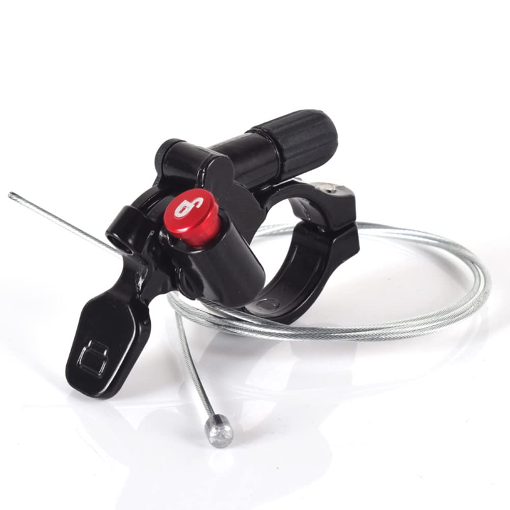 Zcargel Aluminum Alloy Bicycle Front Fork Remote Lockout Lever - Mountain Bike, BMX, Road Bike & Commuter Bike Cable Controller for Smooth Riding on Trails & Urban Streets