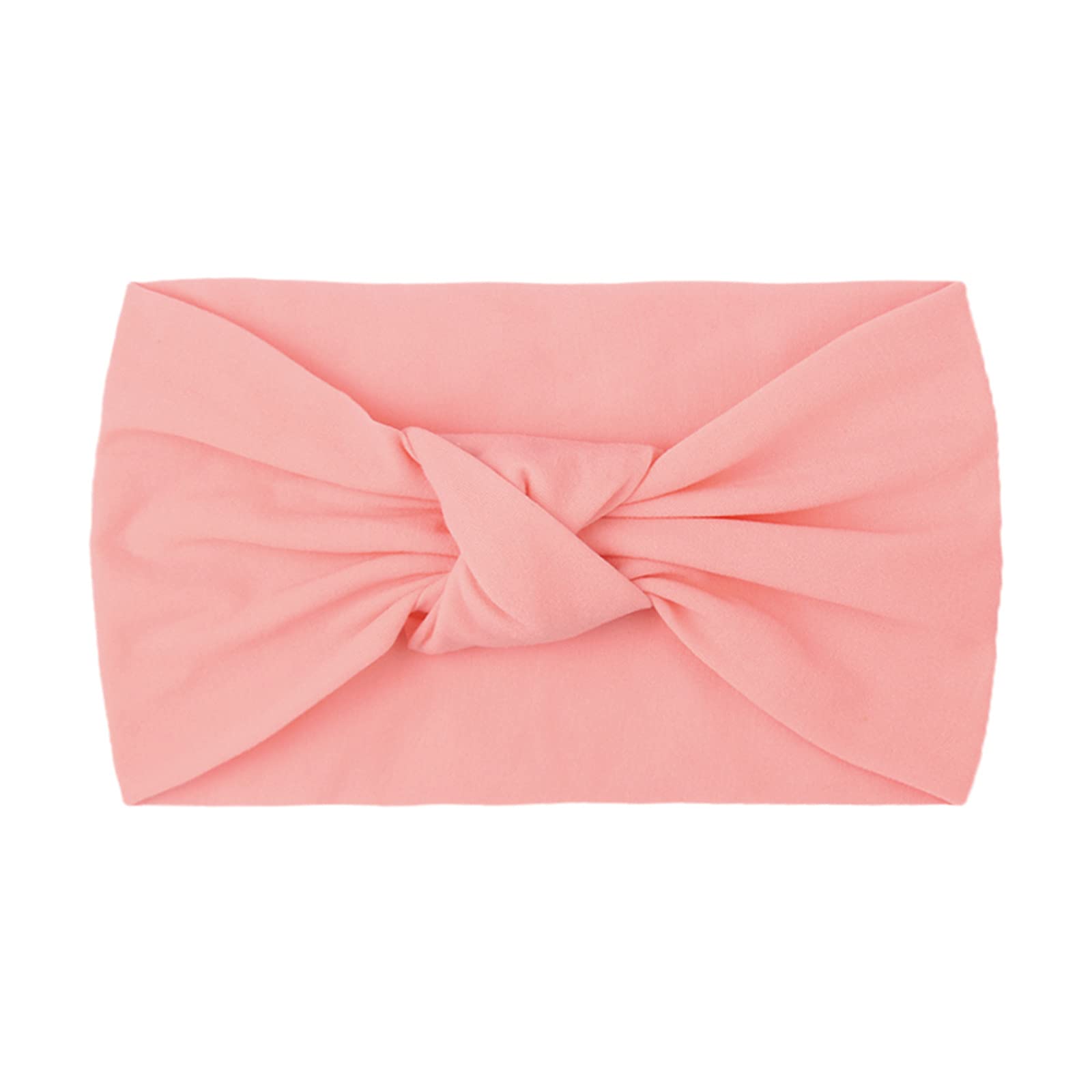 Girls Kids Hair Solid Knotted Headband - Soft Baby Headwear for Toddlers & Infants - Perfect for Bath Time, Playtime & Daily Care Accessories