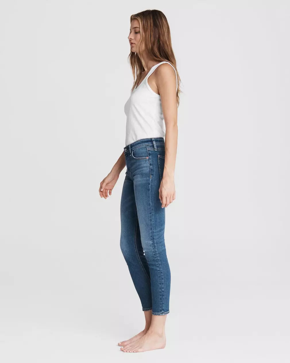 Cate Mid Rise Skinny Jeans for Women - Stretch Denim Pants, Comfortable & Trendy Clover Wash | Perfect for Casual Wear, Office & Night Out