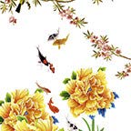 Flower Koi Bird