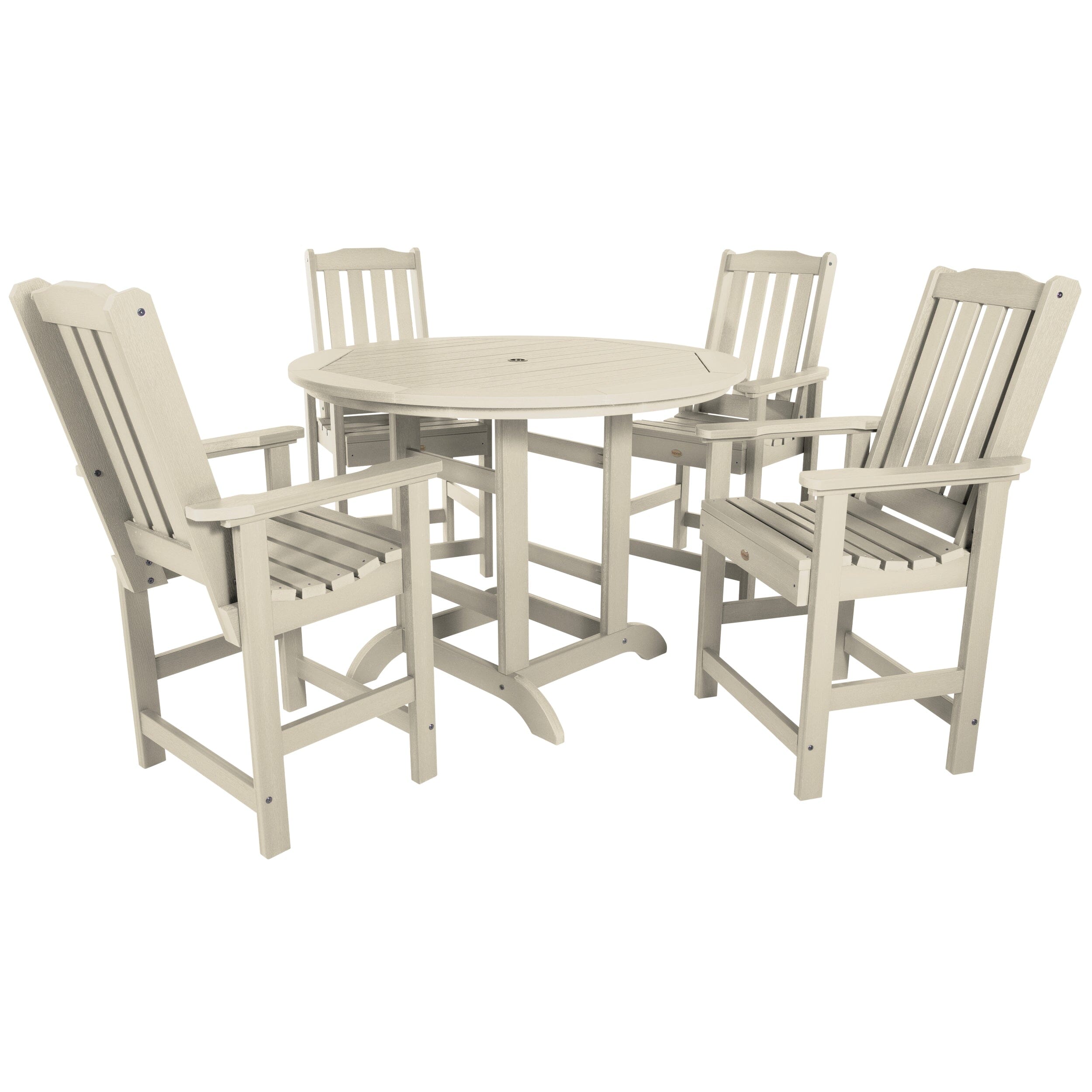 Lehigh 5-Piece 48-Inch Round Counter Height Dining Set – Perfect for Small Spaces, Kitchens & Outdoor Patios