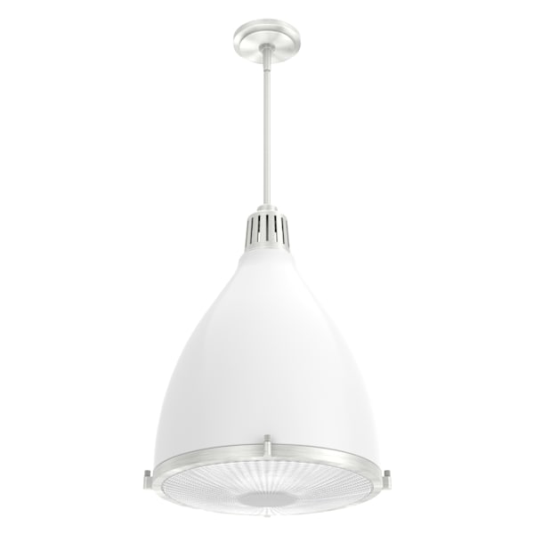 Hunter Bluff View 3-Light 16-Inch Modern Pendant Lighting Fixture in Fresh White - Perfect for Kitchen Island, Dining Room, and Living Room Ceiling Decor