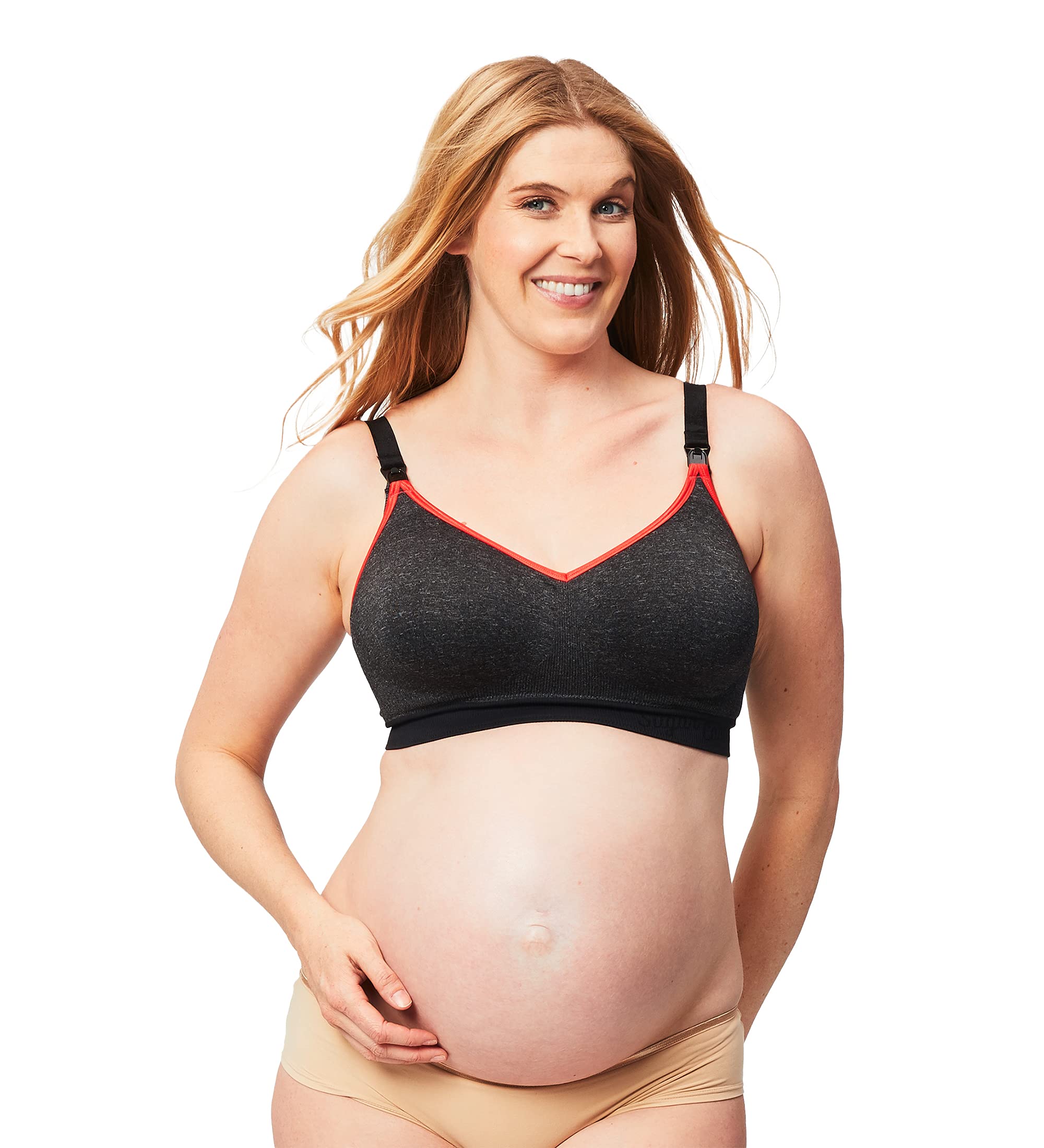 Wireless Nursing Bra for Large Bust (F-K Cups) - Seamless Maternity & Breastfeeding Bralette - Comfortable Support for Nursing Moms at Home, Work & Sleep