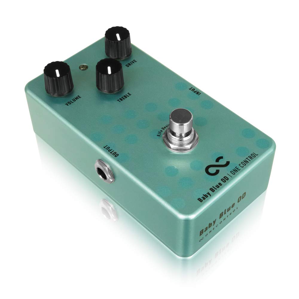Baby Blue Overdrive Guitar Effects Pedal - Vintage Tone & Smooth Saturation for Blues, Rock & Indie Music