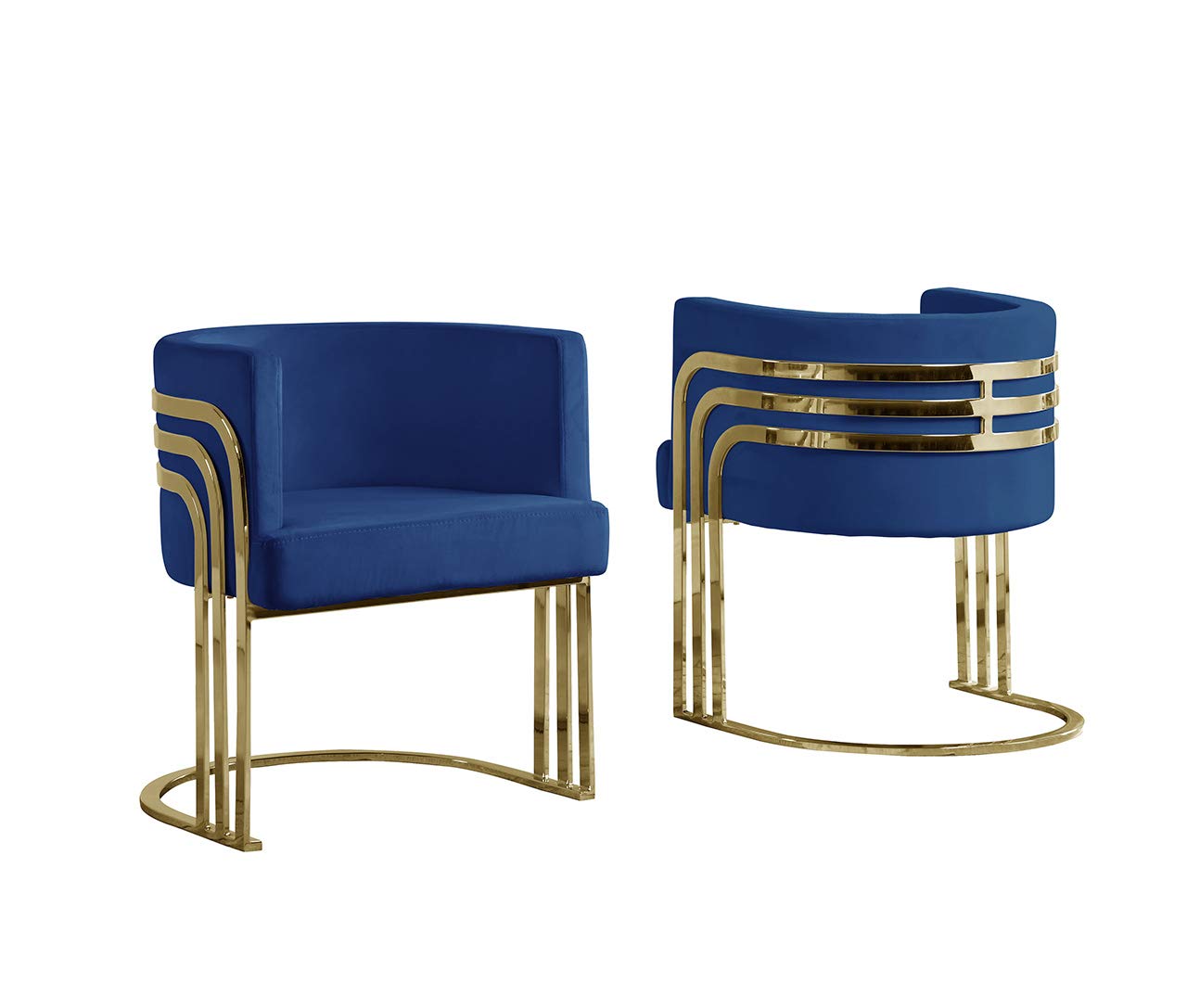 Premium Navy Blue Accent Chair - High-Quality Modern Furniture for Living Room, Bedroom & Office - Comfortable Stylish Seating for Home Decor