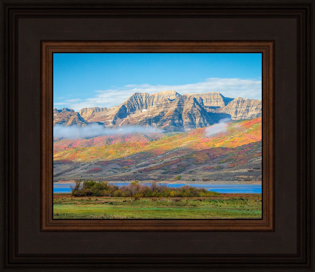 Autumn Splendor Over Timpanogos - Stunning Fall Landscape Photography Print for Home & Office Wall Decor | Perfect for Living Rooms, Bedrooms & Gifts