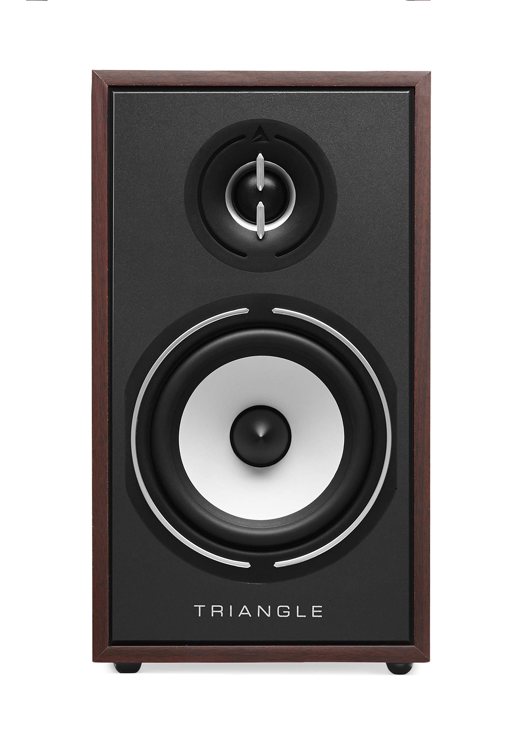 BOREA BR02 Hi-Fi Bookshelf Speakers - 80W Power Handling, 89dB Sensitivity - Premium Walnut Finish (Pair) - Ideal for Music & Home Theater - 6.9 x 12.2 x 10.8 inches - Perfect for Small to Medium Rooms, Audiophile Listening & Movie Nights