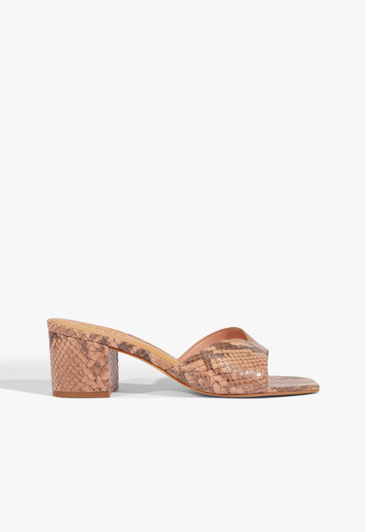 Margot Snake Print Sandals - Women's Mid Heel Sandals (3 Inch Heel) for Summer, Parties & Casual Wear - Style S2089101150003