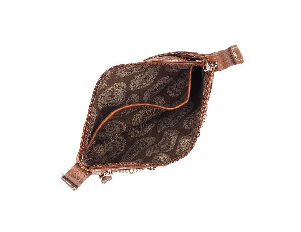 American West Women's Driftwood Trail Rider Crossbody Hip Bag - Sand Color - Perfect for Hiking, Travel & Everyday Use