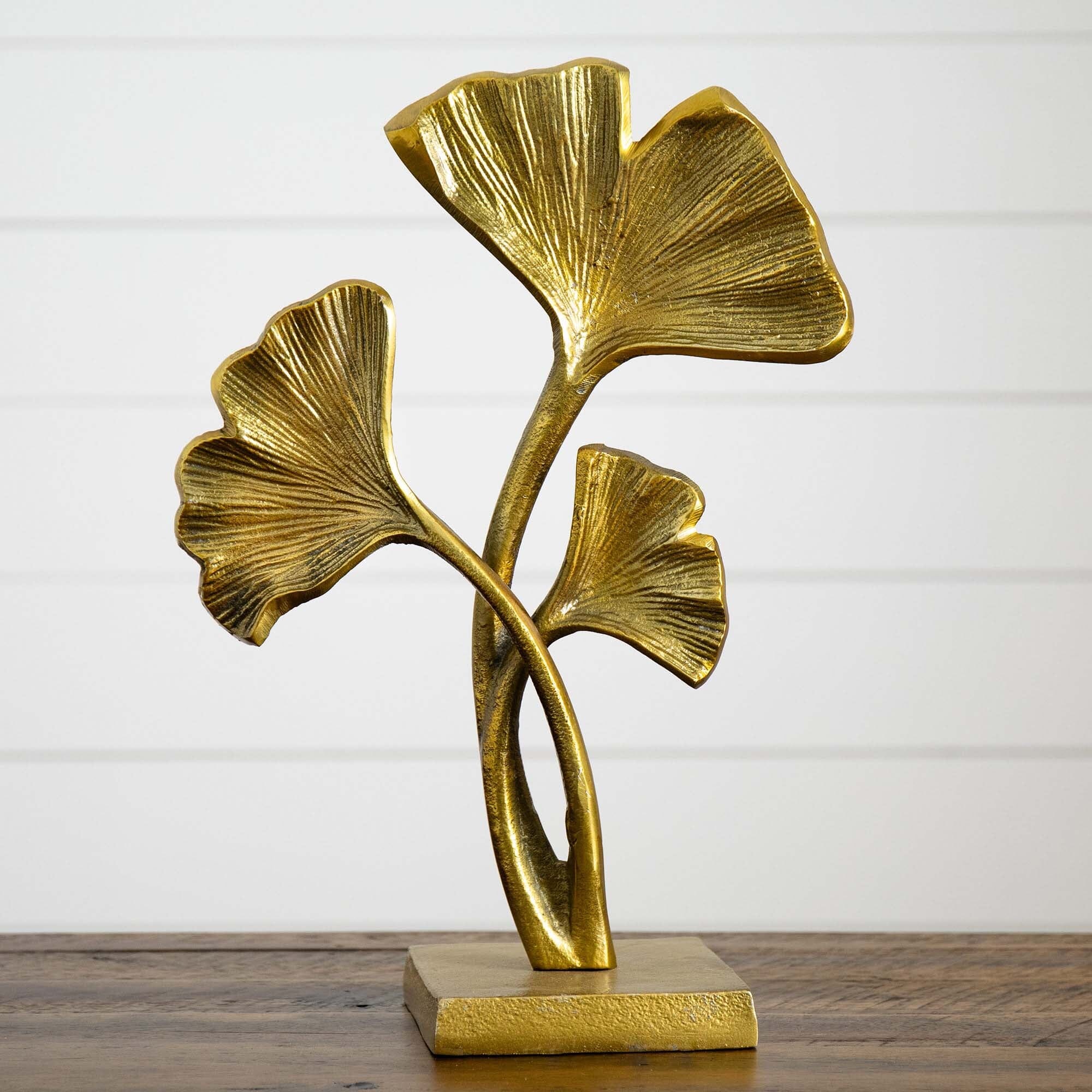 15K Gold Leaf Statue - Elegant Home Decor Accent for Living Room, Office & Gift Giving