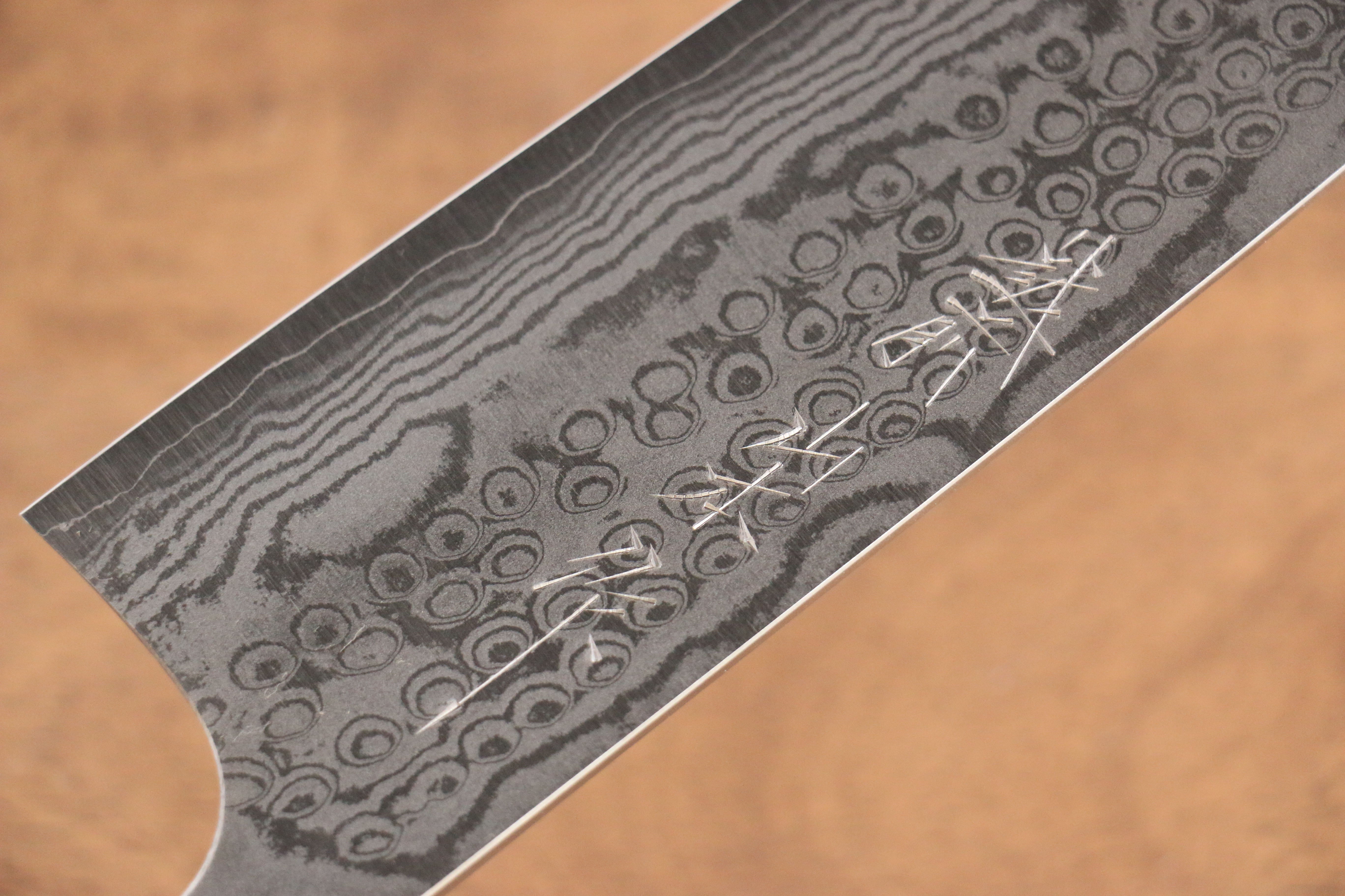 Premium Nao Yamamoto VG10 Damascus Santoku Knife 165mm - Japanese Chef Knife with Walnut Handle - Perfect for Slicing, Dicing & Chopping Vegetables, Meat & Fish