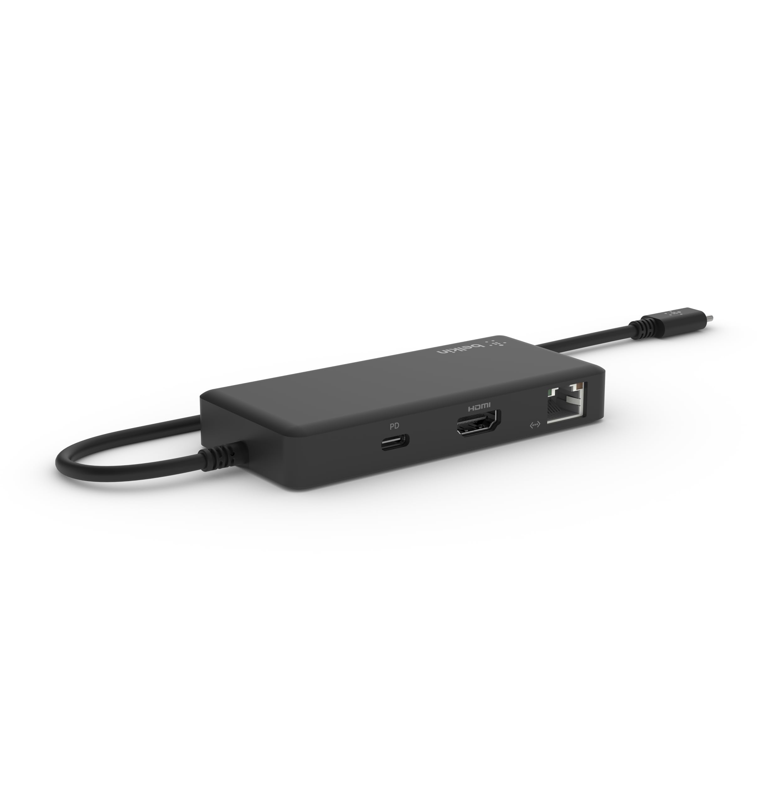 Belkin 5-in-1 USB-C Hub with Ethernet & 4K HDMI - 2 USB-A Ports, 1 USB-C Port - Compatible with MacBook, Chromebook, Laptops - Perfect for Home Office, Remote Work & Video Conferencing